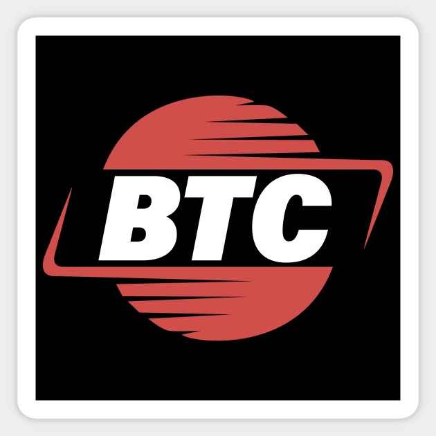 Bitcoin Red Style Sticker by CryptoHunter
